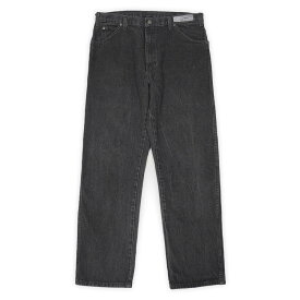 ディッキーズ Dickies 00s 2000年代 先染めブラック デニムパンツ ブラックジーンズ 5ポケット 珍品 ストレート USA ヴィンテージ アメリカ 古着 メンズ ズボン パンツ 黒 W36 L32【中古】