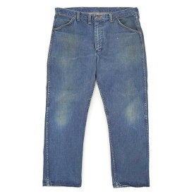 ラングラー Wrangler 60s 60年代 13MWZ デニムパンツ ジーンズ MADE IN USA アメリカ製 ベル無しタグ オリジナル ヴィンテージ 古着 メンズ ズボン パンツ インディゴブルー W38 L30【中古】
