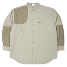 コロンビア Columbia 90s 90年代 ハンティングシャツ 旧タグ ガンパッチ 珍品 オールド 長袖 USA ヴィンテージ アメリカ 古着 メンズ シャツ カーキ XL【中古】