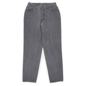 リーバイス Levi's 80s 80年代 17501-6158 先染め ブラックデニムパンツ ジーンズ MADE IN USA アメリカ製 レディース 505 517 ヴィンテージ アメリカ 古着 黒 13 / 実寸W28【中古】