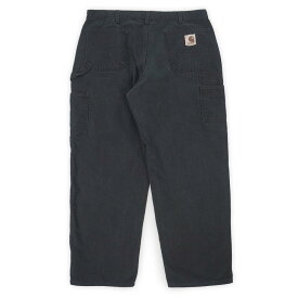 カーハート Carhartt 00s 2000年代 ダックペインターパンツ カーペンター フェード 定番 旧タグ B11 BLK USA アメリカ ヴィンテージ 古着 メンズ ブラック BLACK 黒 W36 L29相当【中古】