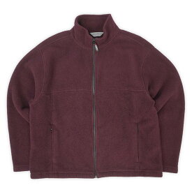 エディーバウアー Eddie Bauer 00s 2000年代 Y2K ポーラテック フリースジャケット アウトドア POLARTEC USA アメリカ ヴィンテージ 古着 メンズ コート ジャケット バーガンディ XL【中古】