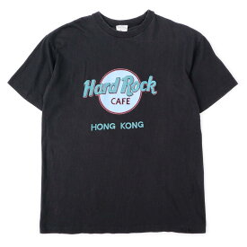 ハードロックカフェ Hard Rock CAFE 90's 90年代 ロゴプリントTシャツ USA VINTAGE ヴィンテージ ビンテージ アメリカ古着 メンズ カットソー ブラック / 黒 M程度【中古】
