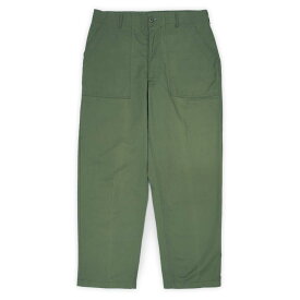 米軍実物 US.ARMY 70s 70年代 ベイカーパンツ ミリタリー 定番 官給 放出 USA ヴィンテージ アメリカ軍 古着 メンズ ズボン パンツ OG-507 / オリーブグリーン W36 L29【中古】