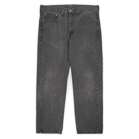 リーバイス Levi's 00s 2000年代 505 ブラックデニムパンツ ジーンズ 定番 ストレート 501 USA ヴィンテージ アメリカ 古着 メンズ ズボン パンツ 黒 W34 L30【中古】