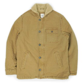 ギャップ GAP 00s 2000年代 Y2K デッキジャケット A-2 タイプ ボアライナー USA ヴィンテージ ミリタリー OLD オールド 古着 メンズ コート ジャケット ブラウン 茶色 L【中古】