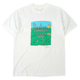 SHOEBOX GREETINGS 90's 90年代 プリントTシャツ MADE IN USA アメリカ製 シングルステッチ イラスト アート ART ヴィンテージ ビンテージ VINTAGE 古着 メンズ Tシャツ カットソー ホワイト 白 XL【中古】