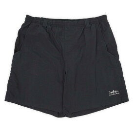 コロンビア Columbia 00s 2000年代 Y2K PFG パッカブル ナイロンショーツ BLACK 魚ロゴ 刺繍 珍品 USA ヴィンテージ アメリカ 古着 メンズ ショートパンツ ブラック 黒 M【中古】
