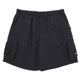 コロンビア Columbia 00s 2000年代 ナイロンカーゴショーツ マルチポケット 珍品 PFG GRT オールド 旧タグ USA ヴィンテージ アメリカ 古着 メンズ ショートパンツ ブラック 黒 L【中古】