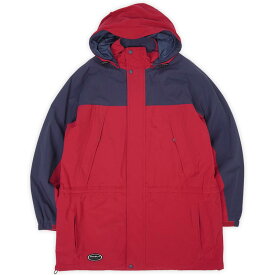 エディーバウアー Eddie Bauer 90s 90年代 EBTEK マウンテンパーカー ゴアテックス GORE-TEX アウトドア USA ヴィンテージ アメリカ 古着 メンズ ナイロンジャケット レッド ネイビー L【中古】