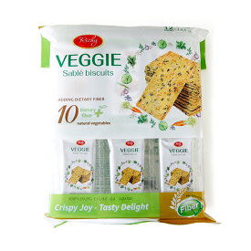 【賞味期限ワケあり販売！】乾燥野菜とごまのべジーサブレビスケット 【約144g（4枚入り×12袋）】【常温/全温度帯可】 野菜 ゴマ ビスケット お菓子 サブレ 【CK】