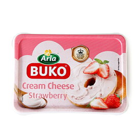 あのBUKOから新作です！デンマーク産クリームチーズ ストロベリー ソフトタイプ 【200g】【冷蔵のみ】 BUKO クリームチーズ ソフト ストロベリー 苺 いちご