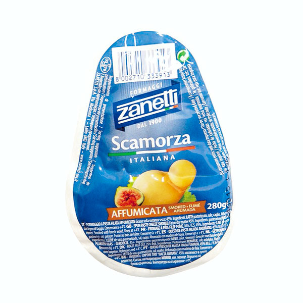即納最大半額 モッツァレラを燻製にしたチーズ ザネッティ お得なキャンペーンを実施中 スカモルツァアフミカータ 280g フレッシュチーズ 冷蔵のみ D+2