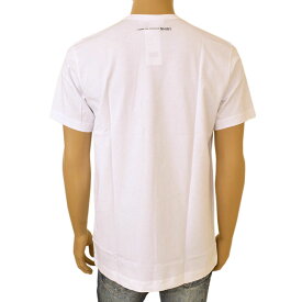 COMME DES GARCONS コムデギャルソン Tシャツ ロゴ メンズ 半袖 プリント ecg22s006 FIT011 S22-4 WHITE ホワイト
