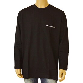 COMME DES GARCONS コムデギャルソン Tシャツ ロゴ メンズ 長袖/ロンT プリント ecg22s007 FIT016 S22-1 BLACK ブラック