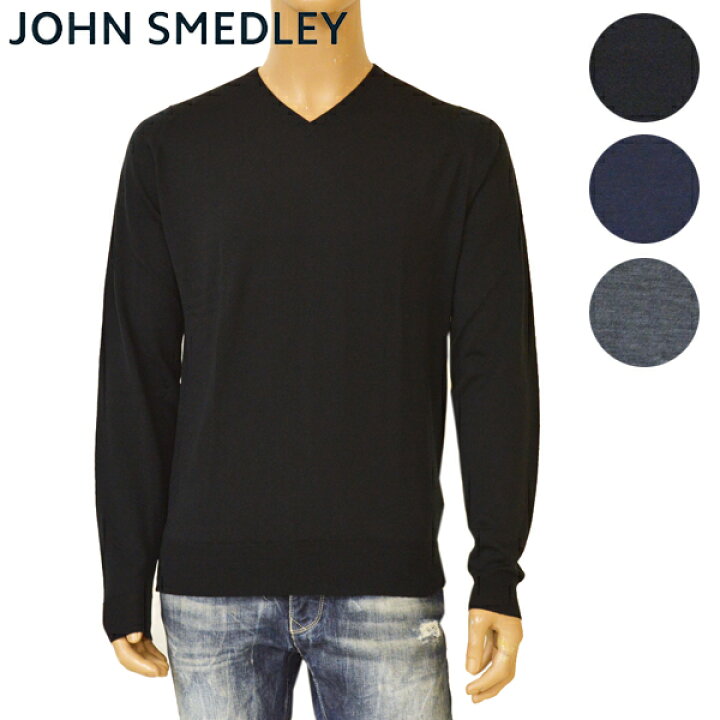 楽天市場】JOHN SMEDLEY ジョンスメドレー メンズ Vネック ニット 