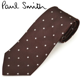 ネクタイ ポールスミス Paul Smith メンズ スター柄 星柄 シルク サイズ剣幅8cm eps16w010 AZ09-28 ボルドー