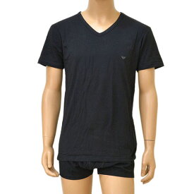 EMPORIO ARMANI エンポリオアルマーニ メンズ VネックストレッチTシャツ/アンダーウェア サイズ euw002 110810 CC718 00020 ブラック 返品不可