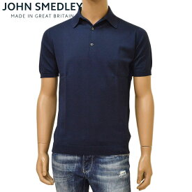JOHN SMEDLEY ジョン スメドレー メンズ 半袖ニットポロシャツ STANDARD FIT ejd16s002 ADRIAN ネイビー