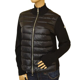 MONCLER モンクレール レディース ダウン切替ニットカーディガン iymc23s512 9B00018 M1131 999 BLACK ブラック