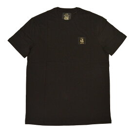 ARMANI EXCHANGE アルマーニエクスチェンジ 半袖Tシャツ メンズ ロゴワッペン Sサイズ eax23w001 8NZTPR ZJH4Z 1200 BLACK ブラック