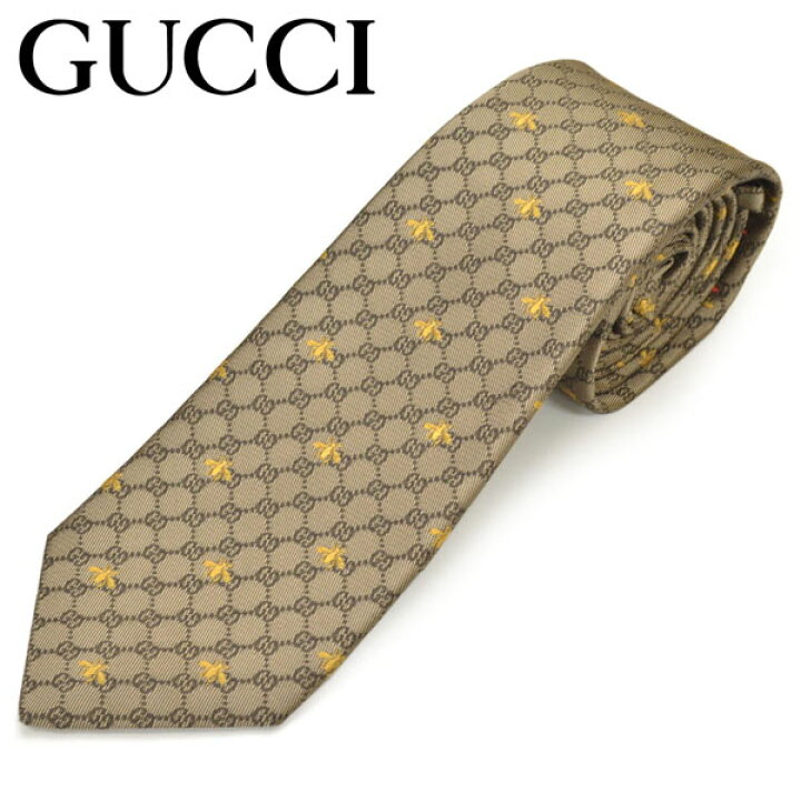 楽天市場】ネクタイ グッチ メンズ GUCCI GG＆ビー(ハチ)モチーフ柄 