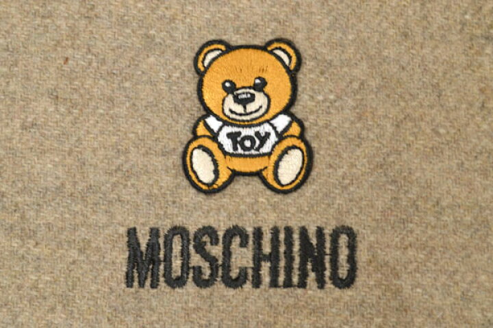 楽天市場】マフラー モスキーノ MOSCHINO テディベア/ロゴ/クマ ウール 
