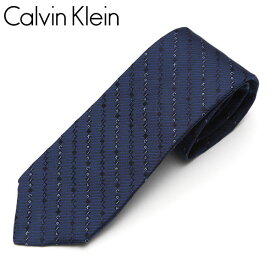 ネクタイ Calvin Klein カルバンクライン メンズ ロゴストライプ柄/ナロータイ サイズ剣幅7cm eck17s001 5261R-1 ネイビー