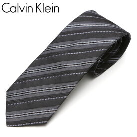 ネクタイ Calvin Klein カルバンクライン メンズ ストライプ柄/ナロータイ サイズ剣幅7cm eck17s004 5262R-1 グレー