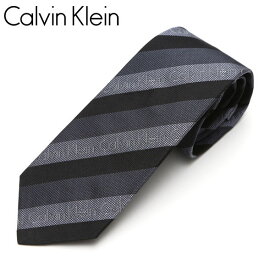 ネクタイ Calvin Klein カルバンクライン メンズ ロゴストライプ柄/ナロータイ サイズ剣幅7cm eck17s028 5269R-6 ブラック