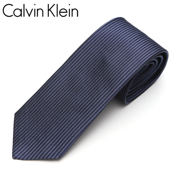 ネクタイ Calvin Klein カルバンクライン メンズ ストライプ柄/ナロータイ サイズ剣幅7cm eck17s030 5270R-5 ネイビー