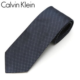ネクタイ Calvin Klein カルバンクライン メンズ ドット柄/ナロータイ サイズ剣幅7cm eck17s032 5271R-2 ネイビー