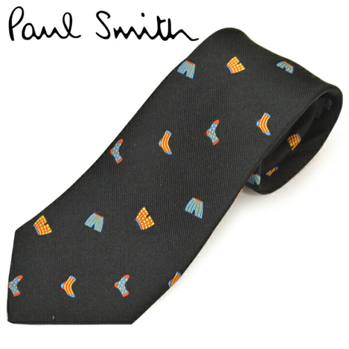 楽天市場 ネクタイ ポールスミス メンズ Paul Smith ソックス 靴下 トランクス柄シルクネクタイ サイズ剣幅8cm Epsw009 Alu4 79 ブラック ハイビューティ