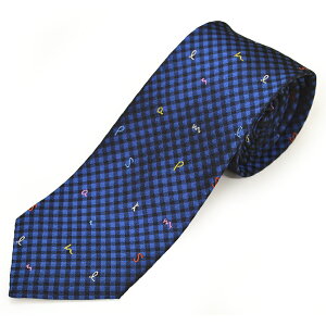 Paul Smith �|�[���X�~�X �l�N�^�C �����Y ���S/�`�F�b�N���V���N�l�N�^�C(�T�C�Y����8cm)eps23w002 M1A 0TIEX HLU01-44 BLUE �u���[