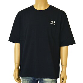 AMI PARIS アミ パリス メンズ 2024年SS春夏新作 クルーネック半袖Tシャツ iyai24s004 UTS024.726 001 BLACK ブラック