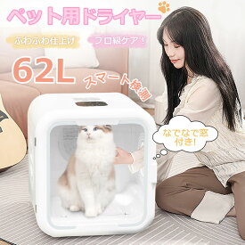 【48H限定5％OFF】猫 ドライヤー ハウス ボックス 犬 ペット 62L ペットドライヤーボックス タイマー シャワー ペット用ドライヤー 乾燥 なでなで窓 猫乾燥機 ペット乾燥機 静音 ドライヤーボックス ドライハウス お風呂 大容量 急速乾燥 風速調整 温度調整 ペット乾燥箱