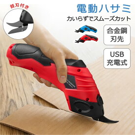 【月間優良ショップ】電動 布 カッター ダンボールカッター コードレス 電動カッター 小型 充電式 DIY 充電式ハサミ コードレスカッター 電動布切りハサミ 裁断 ダンボール プラスチック 厚紙 革 段ボール 電動布切りハサミ 電動はさみ 電動鋏 ハサミ カーペット USB充電式