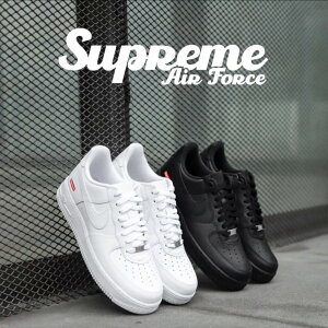 �y���K�i�ۏ؁zSupreme × NIKE AIR FORCE 1 LOW �V���v���[�� �i�C�L �G�A�t�H�[�X1 ���[ �z���C�g �u���b�N CU9225-100 CU9225-001 ���K�i �{���ۏ� ��������