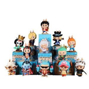 POP MART �|�b�v�}�[�g THE MONSTERS × ONE PIECE �����s�[�X �V���[�Y�@LABUBU ���u�u �t�B�M���A �u���C���h�{�b�N�X �L�����N�^�[ �O�b�Y �����ꖡ ���t�B �v���[���g 1��2��3���A�\�[�g�{�b