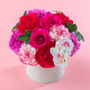 母の日 NozomiYuasa× アレンジメント「シェールママン・リラ」 日比谷花壇 2026 母の日 花 フラワーギフト 50代 60代 70代 母の日ギフト 和風 アレンジ 生花 期間限定 プレゼント 送料無料 母の日カード付き