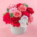 母の日 NozomiYuasa× アレンジメント「シェールママン・ロゼ」 日比谷花壇 2026 母の日 花 フラワーギフト 50代 60代 70代 母の日ギフト 和風 アレンジ 生花 期間限定 プレゼント 送料無料 母の日カード付き