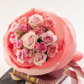 誕生日 花 バラの形の花束ペタロ・ローザ「エレガントピンク」 日比谷花壇 記念日 結婚祝い 結婚記念日 お見舞い 出産祝い 送別