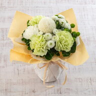 お供え 花 花束 お供え用 そのまま飾れるecoブーケ「メモリーズ」 日比谷花壇 お供え花 供え花 供花 法事…
