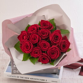 誕生日 花 花束「赤バラ12本」 ブーケ 日比谷花壇 プレゼント 記念日 お見舞い 出産祝い 結婚記念日 退職祝い 送別 生花 メッセージカード 送料無料 フラワーギフト 誕生日プレゼント