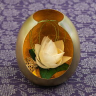 お供え 花 お供え用 プリザーブドアレンジメント「清蓮華」 日比谷花壇 プリザーブドフラワー アーティフ…