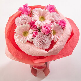 誕生日 花 そのまま飾れるバラの形の花束ペタロ・ローザ「フェミニンピンク」 日比谷花壇 記念日 結婚祝い 結婚記念日 お見舞い 出産祝い 送別