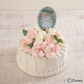 誕生日 花 ディズニー バースデーケーキアレンジメント「シンデレラ」 日比谷花壇 【Disneyzone】 disney_y 誕生日 花 フラワーギフト 結婚祝い 結婚記念日 出産祝い