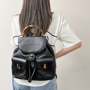 楽天市場】【バッグ】GUCCI グッチ バンブー リュック リュックサック 