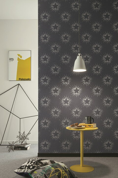 楽天市場 Ba 6131 ネイビー 星柄 のり付き壁紙 壁紙屋ヒッキー