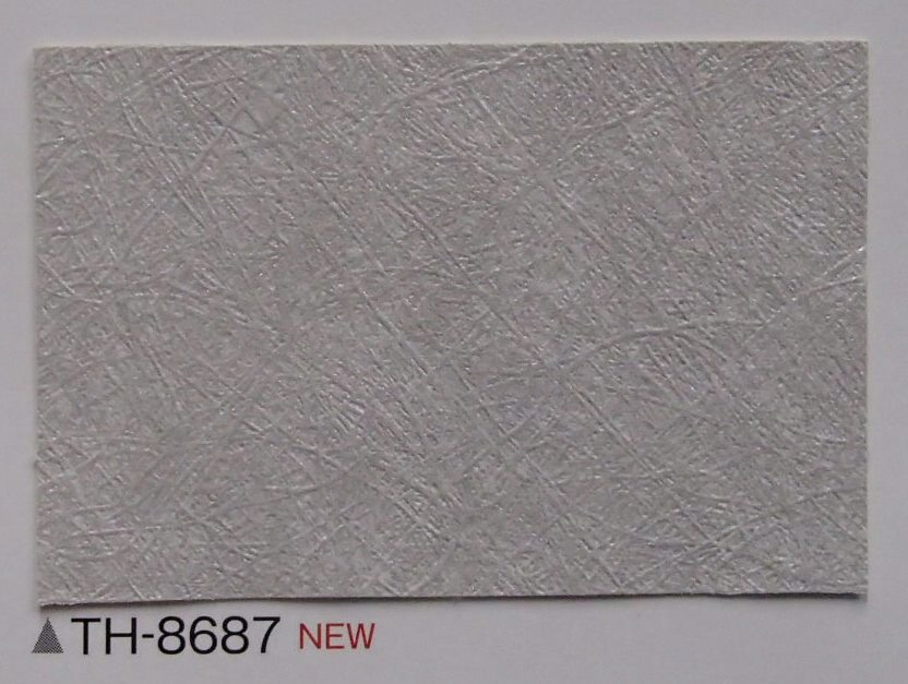 サンゲツ フェイスth 8687のりつき 壁紙 クロス 石目 グレー シンプル 灰色系 表面強化 Diy スタンダードなグレージュ石目調 のり付き壁紙 模様替え 内祝い 1m単位切り売り 不燃 リフォーム